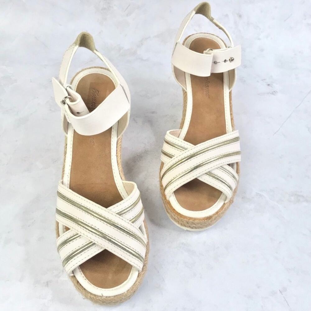 Tommy Bahama Naira Cork Wedge Sandal Sz 7B Summer Beach Clean - Picture 4 of 12
